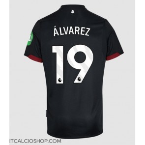 West Ham United Edson Alvarez #19 Seconda Maglia 2024-25 Manica Corta